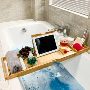 BATH TRAY - Extendable Bamboo