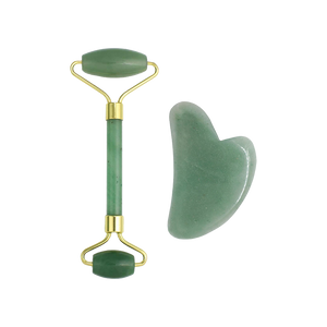 DIVINE DUO™ - Facial Roller + Gua Sha Stone - Jade