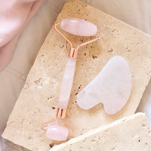 DIVINE DUO™ - Facial Roller + Gua Sha Stone