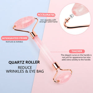 DIVINE DUO™ - Facial Roller + Gua Sha Stone